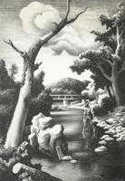 Thomas Hart Benton SHALLOW CREEK Lithograph - Sold for $3,840 on 03-01-2025 (Lot 390).jpg